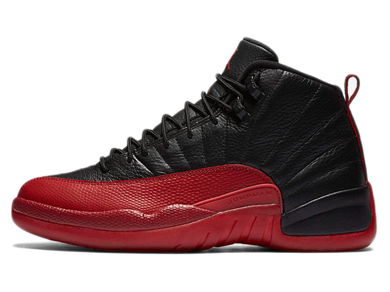 Кроссовки Nike Air Jordan 12 Retro черные с красным мужские