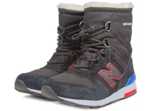Сапоги New Balance Snow Boots черные с красным 36-40