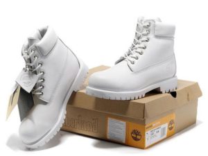 Ботинки Timberland Classic (lather white) кожаные 35-40