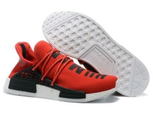 Кроссовки Adidas NMD Human Race красные с черным (40-44)