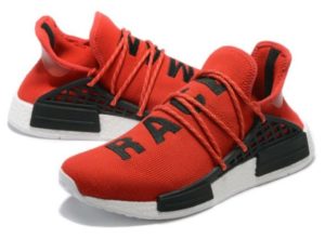 Кроссовки Adidas NMD Human Race красные с черным (40-44)