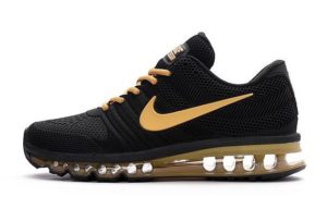 Nike Air Max 2017 черные с золотым (40-44)