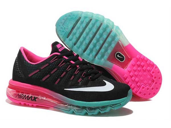 Nike Air Max 2016 черные с розовым (35-40)