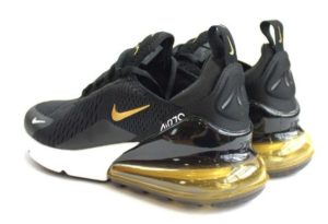 Nike Air Max 270 черные с золотым (35-44)