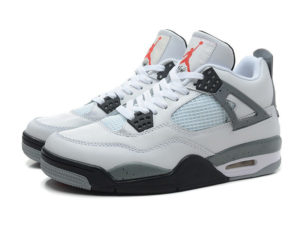 Nike Air Jordan 4 белые с серым (40-45)
