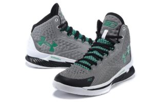 Under Armour Curry One серые с зеленым (40-44)