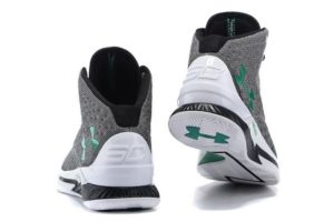 Under Armour Curry One серые с зеленым (40-44)