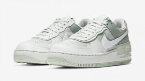 Nike Air Force 1 Shadow бело-серо-зелёные (35-39)