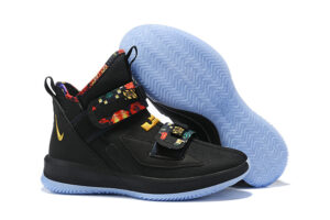 Nike Lebron Soldier 13 черные с разноцветным (40-45)
