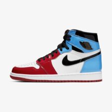 Nike Air Jordan 1 Retro Fearless красно-бело-голубые с черным (35-44)