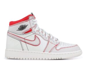 Nike Air Jordan 1 Retro High og Phantom белые с красным (35-39)