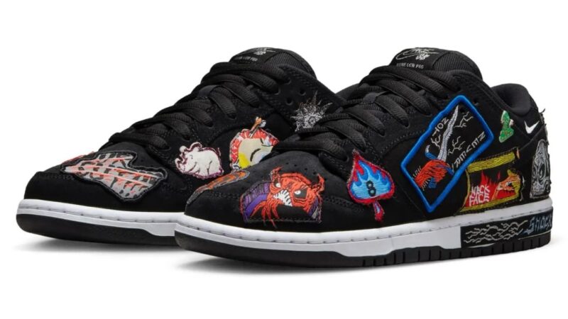 Nike SB Dunk Low Neckface черные нубук мужские-женские (40-44)