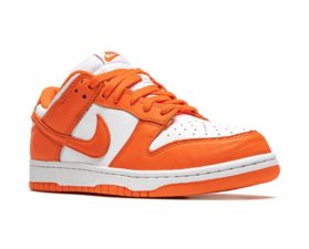 Nike SB Dunk Low Pro оранжевые с белым кожаные мужские-женские (36-44)