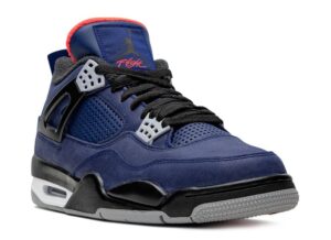 Зимние Nike Air Jordan 4 WNTR Winterized Loyal Blue синие нубук мужские (40-44)